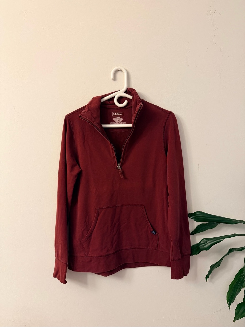 L.L.Bean Women's Quarter-Zip Pullover - Burgundy